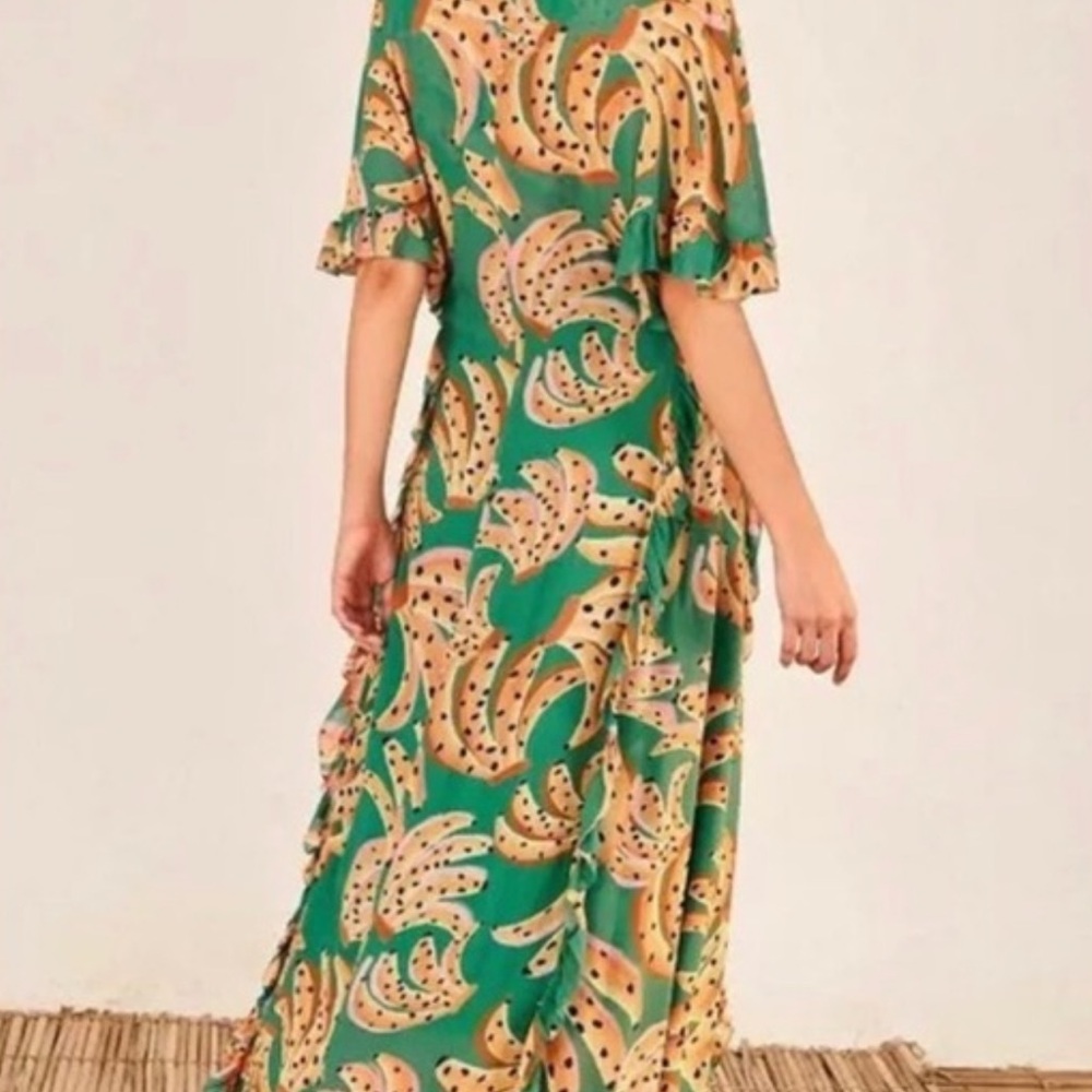 COPY - Farm Rio Raining Bananas maxi wrap dress. - Picture 3 of 7